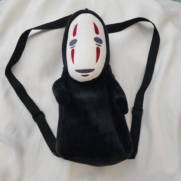 Handbags - No Face Plush Backpack Spirited Away Character